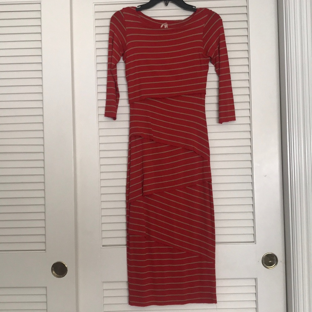 Red Anthropology Dress